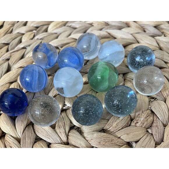 Antique & Vintage Marbles Swirl Marble Glass 2 Lbs Vintage Estate Sale Find Lot - Picture 15 of 15